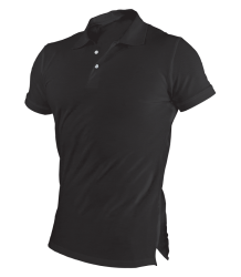 STALCO koszulka polo "garu" kolor czarny rozm. L S-44645