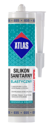 ATLAS Silikon sanitarny elastyczny 035 szary 280ml