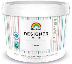 BECKERS Farba lateksowa Designer White matowa biała 10L