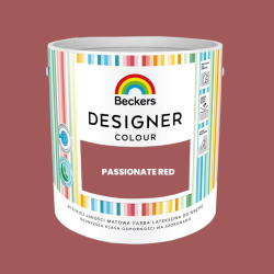 BECKERS Farba lateksowa Designer Colour passionate red 2,5L – końcówka