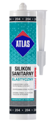 ATLAS Silikon sanitarny elastyczny 204 czarny 280ml