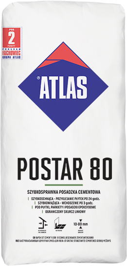 ATLAS Postar 80 - szybkosprawna posadzka cementowa 25 kg