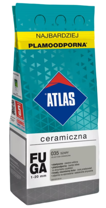 ATLAS Fuga ceramiczna 035 szary (1-20mm) 2kg
