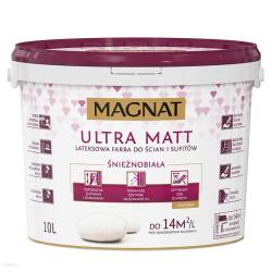 MAGNAT Lateksowa farba do ścian Ultra Matt biała 10L