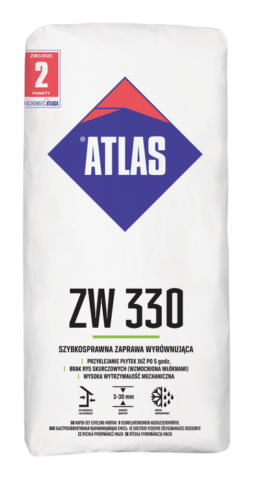 ATLAS ZW330 - szybkosprawna zaprawa wyrównująca 25 kg