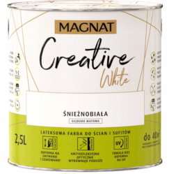 MAGNAT Lateksowa farba do ścian i sufitów Creative White biała 2,5L
